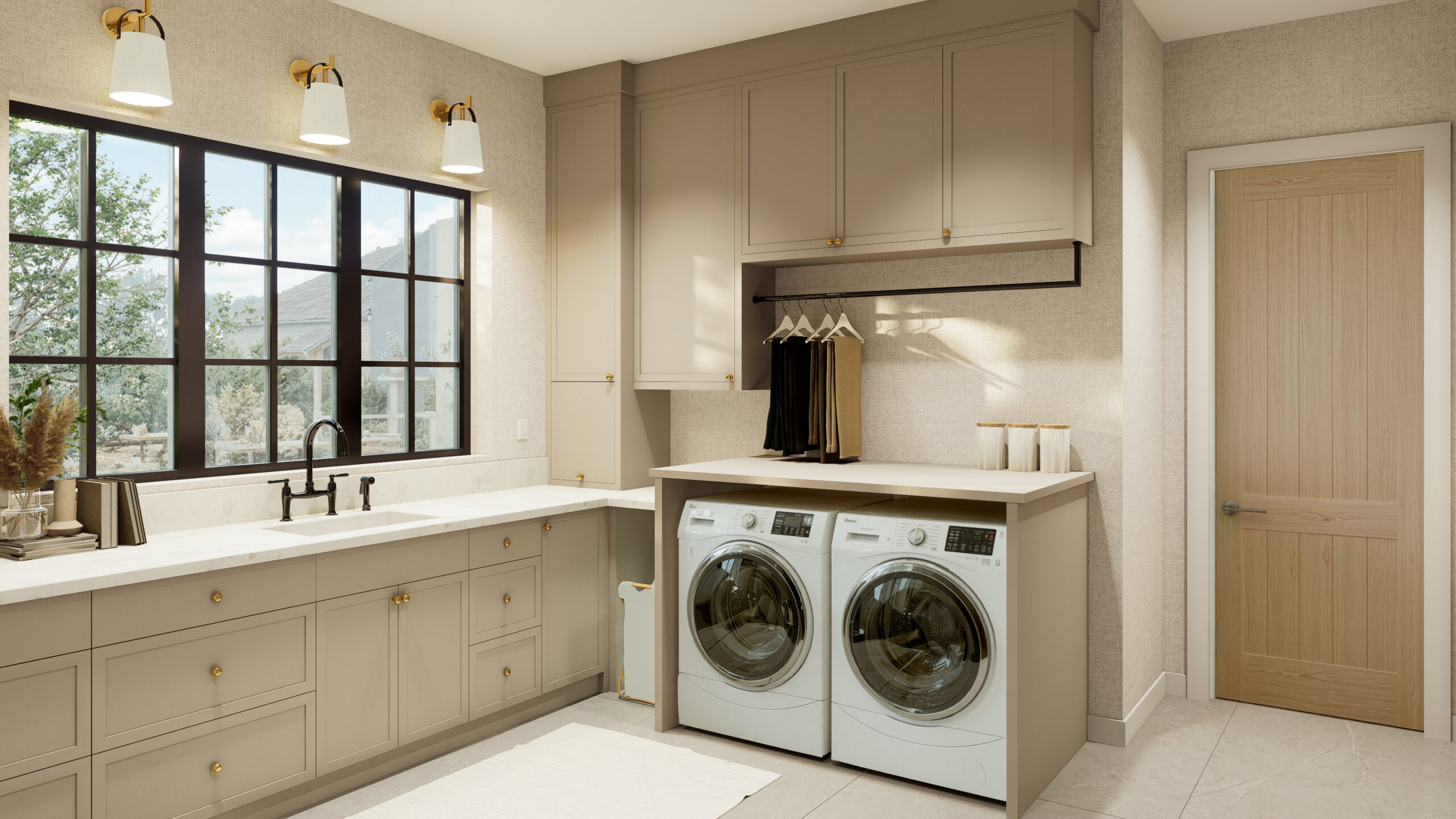 fairfield custom homes by ecraft at Forsyth Commons Ct, Cumming, GA 30041 custom luxury laundry room design