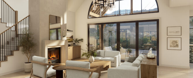 fairfield custom homes by ecraft at Forsyth Commons Ct, Cumming, GA 30041 custom luxury living room design