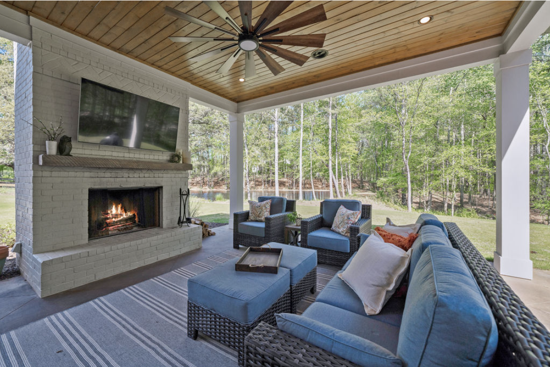 Outdoor Living Design in North Georgia Outdoor Living Design in North Georgia custom built home with all-season sun room